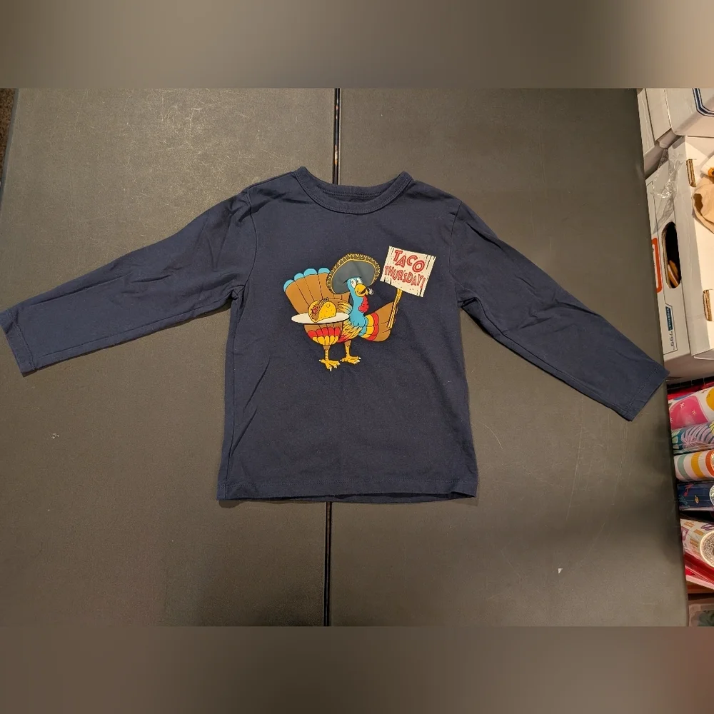 Lot of 5 (FIVE) The Children's Place Thanksgiving Shirts in Size 4T/XS/4